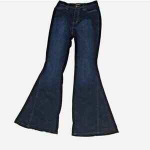 Vibe And Rant Cotton Wide Leg Bottom Denim Jeans LN Western Style Clothing